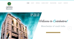 Desktop Screenshot of hotelgrandpalacecbe.com