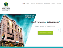 Tablet Screenshot of hotelgrandpalacecbe.com